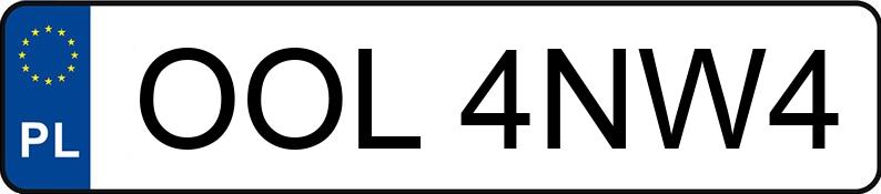 Numer rejestracyjny OOL 4NW4 posiada AUDI A6 AVANT - OOL4NW4
