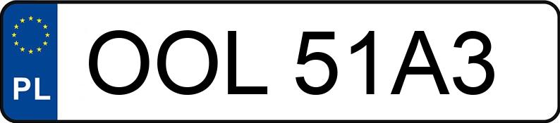 Numer rejestracyjny OOL 51A3 posiada RENAULT LAGUNA - OOL51A3