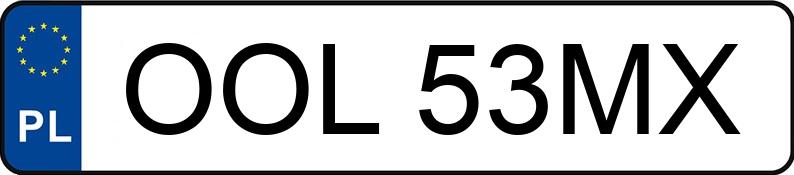 Numer rejestracyjny OOL 53MX posiada NISSAN Serena Kat. MR`93 i SLX - OOL53MX
