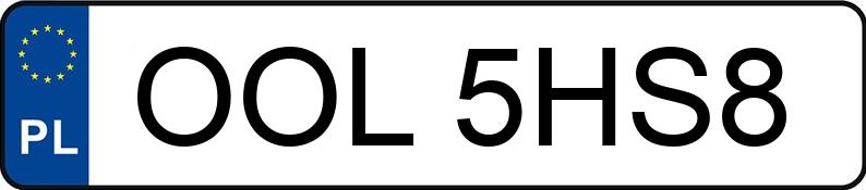 Numer rejestracyjny OOL 5HS8 posiada FORD Fiesta 1.3i MR`02 E3 Fiesta - OOL5HS8