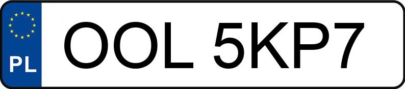 Le numéro d’enregistrement OOL 5KP7 a BMW 540i Kat. MR`95 E39 540i Kat. MR`95 E39 - OOL5KP7