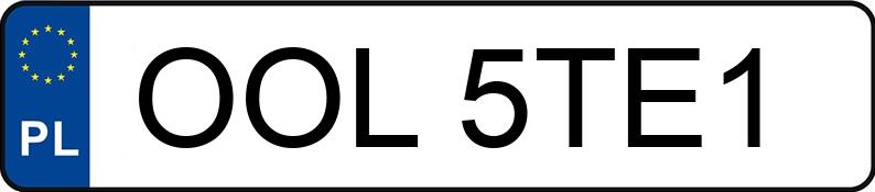 Numer rejestracyjny OOL 5TE1 posiada AUDI A4 2.0 Kat. MR`00 E3 8E A4 2.0 Kat. MR`00 E3 8E - OOL5TE1