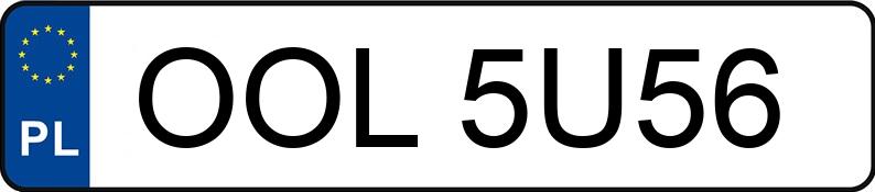 Numer rejestracyjny OOL 5U56 posiada VOLKSWAGEN GOLF - OOL5U56