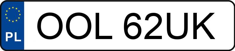 Numer rejestracyjny OOL 62UK posiada AUDI A6 1.8 Kat. MR`97 4B Aut. - OOL62UK