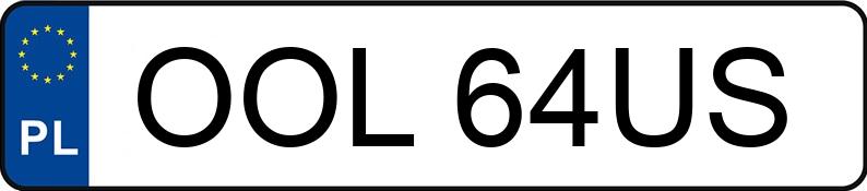 Numer rejestracyjny OOL 64US posiada OPEL VECTRA Z-C - OOL64US