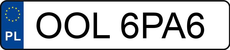 Numer rejestracyjny OOL 6PA6 posiada VOLKSWAGEN Polo VI 1.0 TSI MR`18 E6 Trendline - OOL6PA6