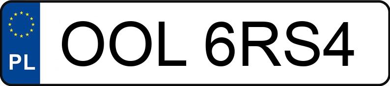 Numer rejestracyjny OOL 6RS4 posiada AUDI A6 Allroad TDI MR`06 E4 4F A6 Allroad TDI MR`06 E4 4F - OOL6RS4