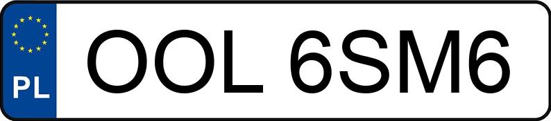 Numer rejestracyjny OOL 6SM6 posiada VOLKSWAGEN GOLF VARIANT - OOL6SM6