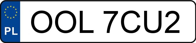 Numer rejestracyjny OOL 7CU2 posiada FORD FOCUS DYB - OOL7CU2