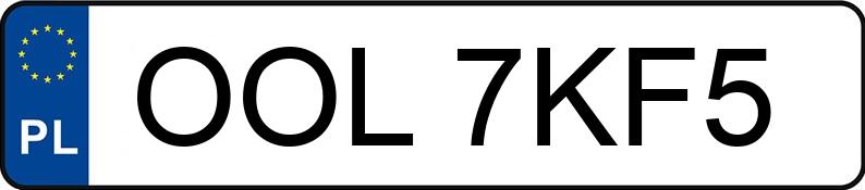 Numer rejestracyjny OOL 7KF5 posiada AUDI A4 - OOL7KF5