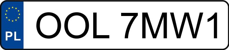 Numer rejestracyjny OOL 7MW1 posiada BMW 530 Diesel MR`03 E3 E60 530 Diesel MR`03 E3 E60 - OOL7MW1