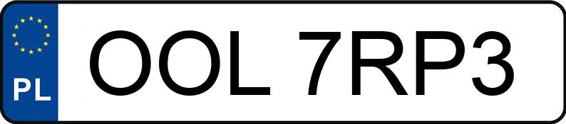 Numer rejestracyjny OOL 7RP3 posiada AUDI A4 2.0 Kat. MR`00 E3 8E A4 2.0 Kat. MR`00 E3 8E - OOL7RP3