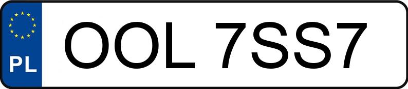 Numer rejestracyjny OOL 7SS7 posiada MERCEDES-BENZ 230 E Kat. 124 230E - OOL7SS7