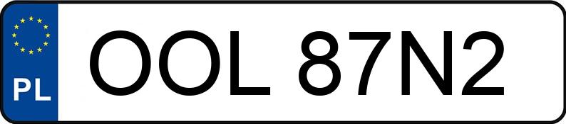 Numer rejestracyjny OOL 87N2 posiada VOLKSWAGEN GOLF PLUS - OOL87N2