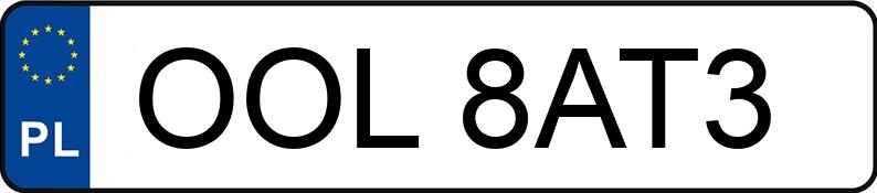 Numer rejestracyjny OOL 8AT3 posiada VOLKSWAGEN GOLF - OOL8AT3