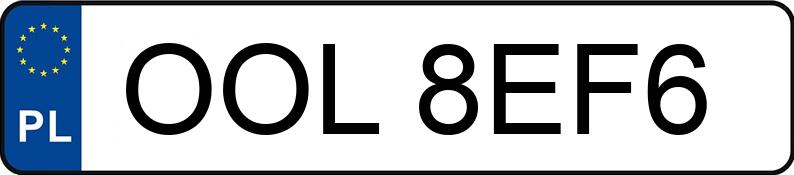 Numer rejestracyjny OOL 8EF6 posiada SEAT LEON - OOL8EF6 Numer rejestracyjny OOL 8EF6 posiada SEAT LEON - OOL8EF6