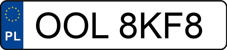 Numer rejestracyjny OOL 8KF8 posiada OPEL CORSA - OOL8KF8 Numer rejestracyjny OOL 8KF8 posiada OPEL CORSA - OOL8KF8