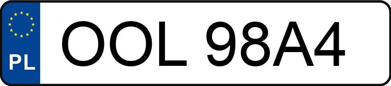 Numer rejestracyjny OOL 98A4 posiada BMW 316i Kat. MR`01 E3 E46 316i Kat. MR`01 E3 E46 - OOL98A4