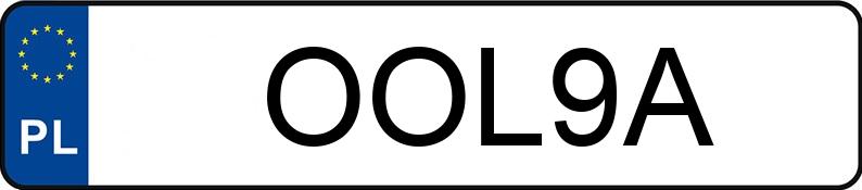 Registreringsnummeret OOL 9A har CADILLAC DE VILLE CONVERTIBLE - OOL9A