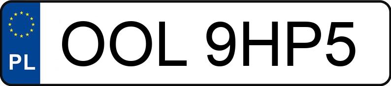 Numer rejestracyjny OOL 9HP5 posiada SEAT IBIZA - OOL9HP5