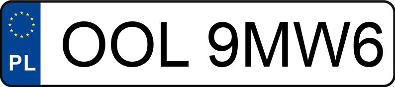 Numer rejestracyjny OOL 9MW6 posiada VOLKSWAGEN Caddy Diesel MR`05 E4 2.3t Mixt TDI - OOL9MW6