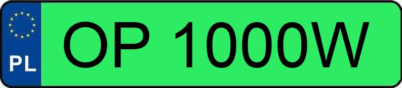 Numer rejestracyjny OP 1000W posiada AUDI Q8 SPORTBACK 55 E-TRON - OP1000W Numer rejestracyjny OP 1000W posiada AUDI Q8 SPORTBACK 55 E-TRON - OP1000W