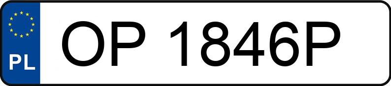 Numer rejestracyjny OP 1846P posiada FORD TRANSIT CUSTOM - OP1846P