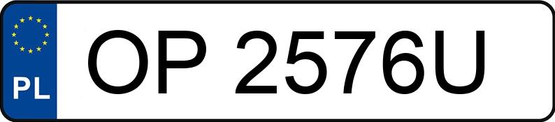 Numer rejestracyjny OP 2576U posiada AUDI Q3 SPORTBACK - OP2576U