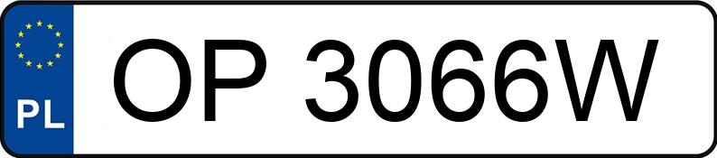 Numer rejestracyjny OP 3066W posiada PEUGEOT 308 - OP3066W