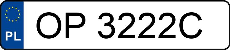 Numer rejestracyjny OP 3222C posiada FORD FOCUS - OP3222C