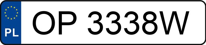 Numer rejestracyjny OP 3338W posiada VOLKSWAGEN GOLF - OP3338W Numer rejestracyjny OP 3338W posiada VOLKSWAGEN GOLF - OP3338W