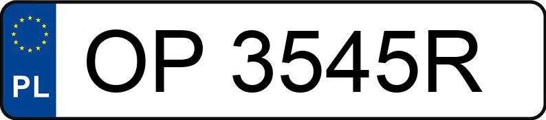 Numer rejestracyjny OP 3545R posiada FORD Focus 2.3 EcoBoost MR`18 E6 - OP3545R