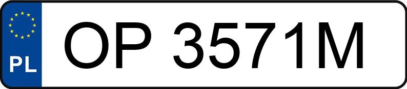 Numer rejestracyjny OP 3571M posiada TOYOTA RAV4 - OP3571M Numer rejestracyjny OP 3571M posiada TOYOTA RAV4 - OP3571M