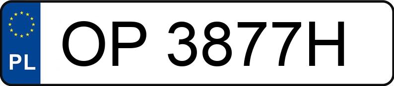 Numer rejestracyjny OP 3877H posiada AUDI A3 1.6 TDi DPF MR`12 E6 8V clean diesel Ambition - OP3877H