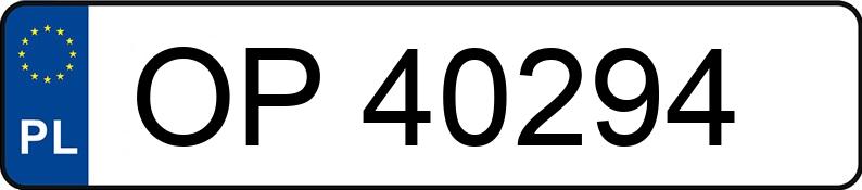 Numer rejestracyjny OP 40294 posiada OPEL Kadett E 1.6i Kat. GT - OP40294