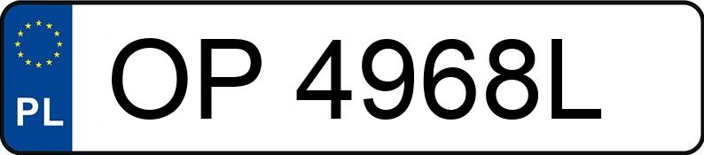 Numer rejestracyjny OP 4968L posiada TOYOTA AVENSIS - OP4968L Numer rejestracyjny OP 4968L posiada TOYOTA AVENSIS - OP4968L