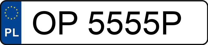 Numer rejestracyjny OP 5555P posiada MERCEDES-BENZ E 280 CDI - OP5555P