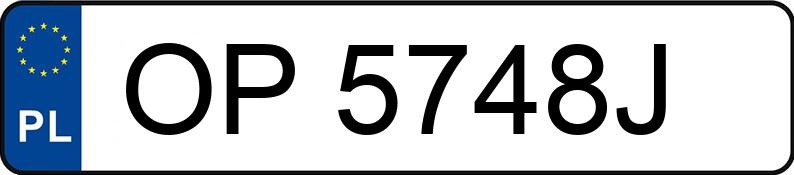 Numer rejestracyjny OP 5748J posiada OPEL COMBO - OP5748J