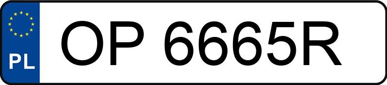 Numer rejestracyjny OP 6665R posiada BMW 550i MR`07 E4 E60 550i MR`07 E4 E60 - OP6665R