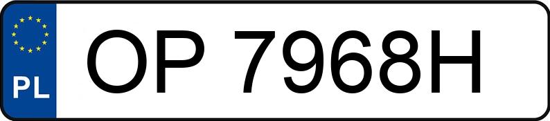 Numer rejestracyjny OP 7968H posiada RENAULT TRAFIC - OP7968H