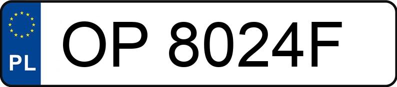 Numer rejestracyjny OP 8024F posiada AUDI A4 2.0 Kat. MR`00 E3 8E A4 2.0 Kat. MR`00 E3 8E - OP8024F