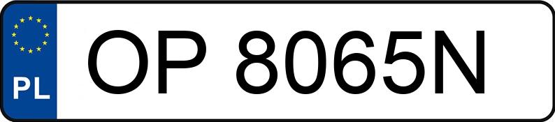 Numer rejestracyjny OP 8065N posiada PEUGEOT 1007 - OP8065N
