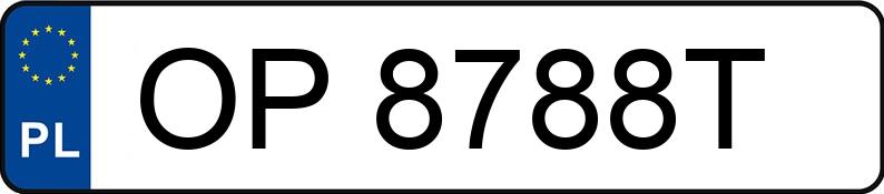 Numer rejestracyjny OP 8788T posiada AUDI RS 5 SPORTBACK - OP8788T