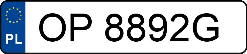 Numer rejestracyjny OP 8892G posiada NISSAN MICRA 1.0 KAT - OP8892G