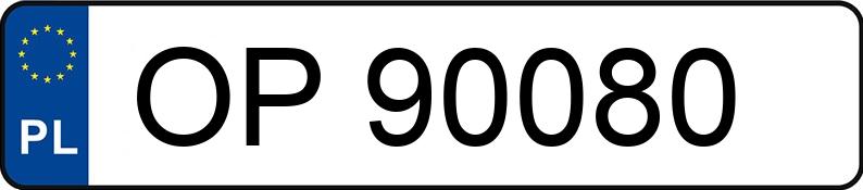 Numer rejestracyjny OP 90080 posiada VOLKSWAGEN Passat GP 1.9 TDI MR`00 E3 Highline - OP90080