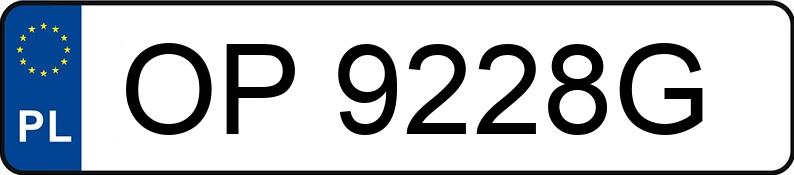 Numer rejestracyjny OP 9228G posiada RENAULT CLIO - OP9228G