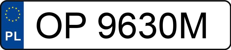 Numer rejestracyjny OP 9630M posiada RENAULT MASTER - OP9630M