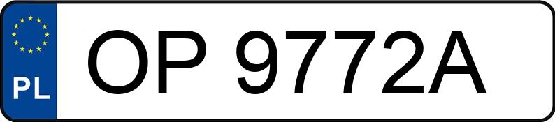 Numer rejestracyjny OP 9772A posiada OPEL Vectra C 1.8 MR`02 E3 Cosmo - OP9772A