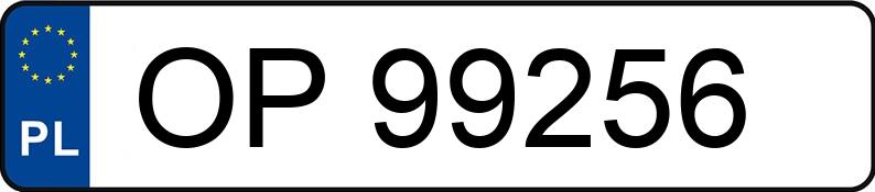 Numer rejestracyjny OP 99256 posiada OPEL CORSA-C - OP99256