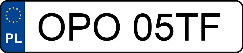 Numer rejestracyjny OPO 05TF posiada AUDI A4 1.9TDI - OPO05TF